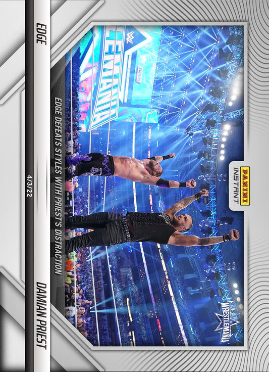 Edge / Damian Priest – Edge Defeats Styles With Priest’s Distraction trading card PW Catalog