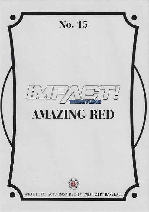 Amazing Red trading card PW Catalog