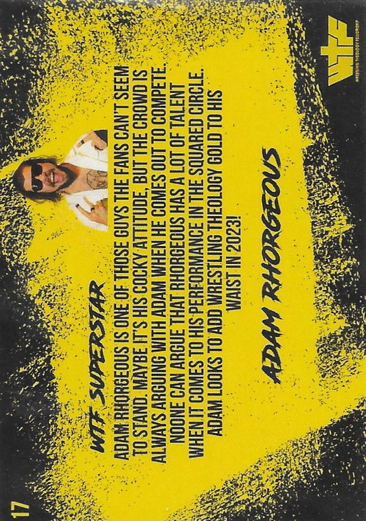 Adam Rohrgeous trading card PW Catalog