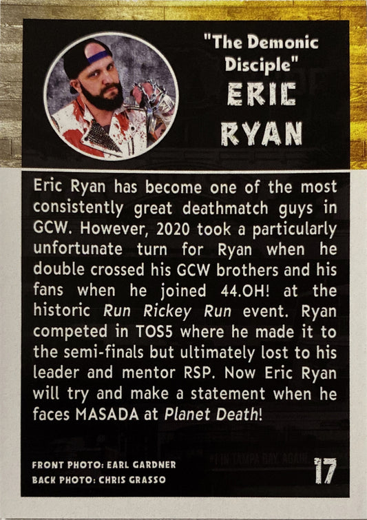 “The Demonic Disciple” Eric Ryan trading card PW Catalog