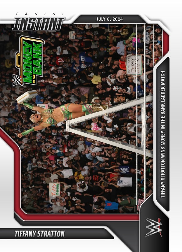 Tiffany Stratton – Tiffany Stratton Wins Money in the Bank Ladder Match trading card PW Catalog