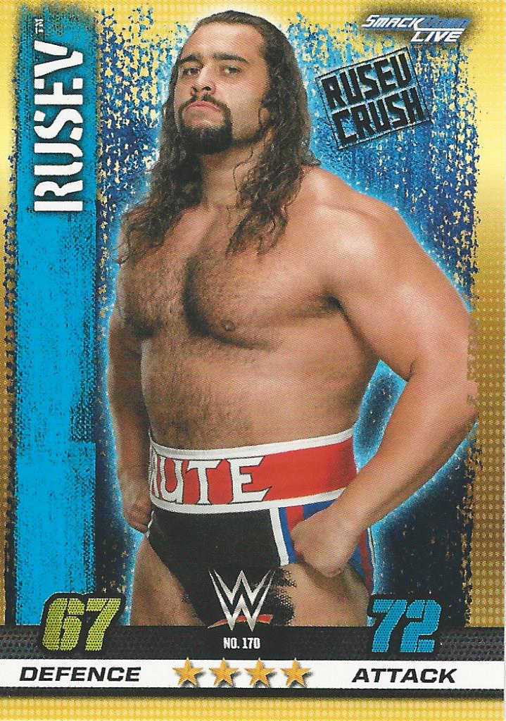 WWE Topps Slam Attax 10th Edition 2017 Rusev #170