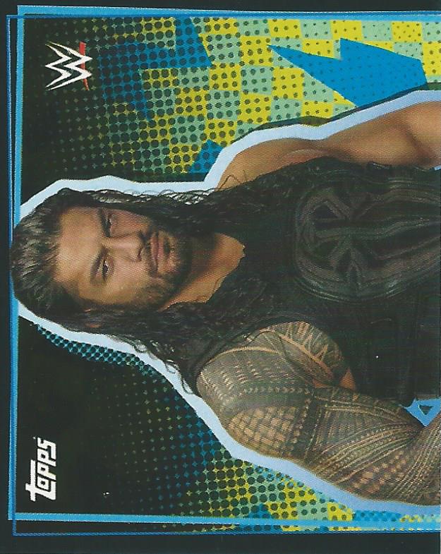 WWE Topps Road to Wrestlemania Stickers 2021 Roman Reigns #170