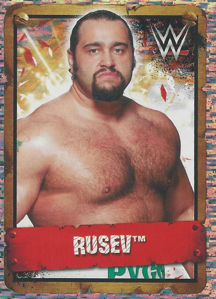 WWE Topps Stickers 2017 Rusev Foil #170