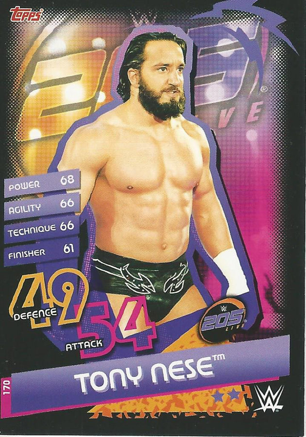 WWE Topps Slam Attax Reloaded 2020 Tony Nese #170