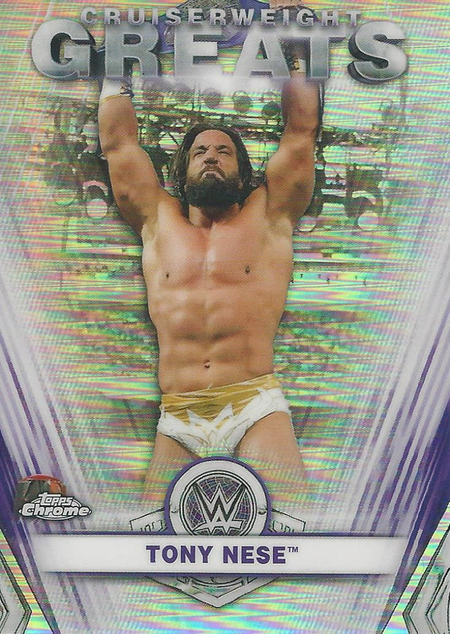 WWE Topps Chrome 2021 Tony Nese CG-10 trading card PW Catalog