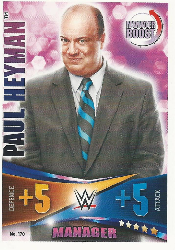 WWE Topps Slam Attax Rivals 2014 Paul Heyman #170