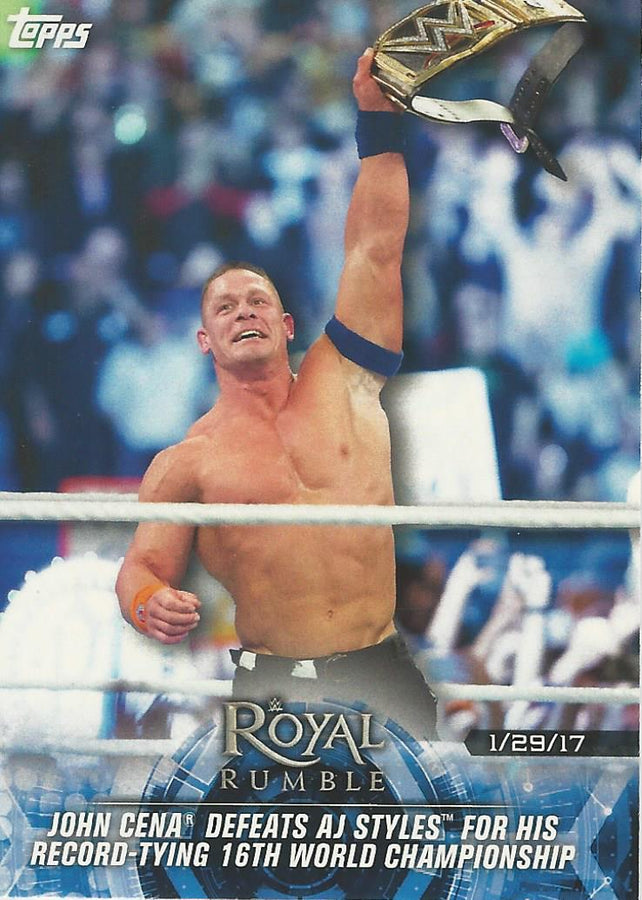 WWE Topps Road to Wrestlemania 2018 John Cena #70