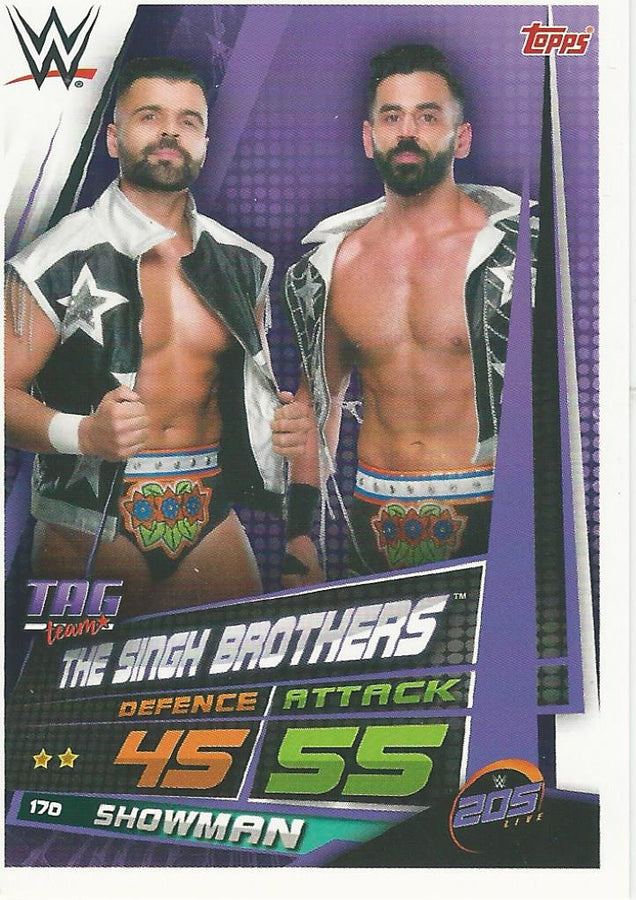 WWE Topps Slam Attax Universe 2019 The Singh Brothers #170