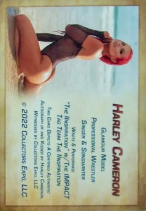 Harley Cameron trading card PW Catalog