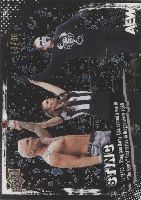 11/8/23 – Sting and Darby Allin Scored a Win in “the Icon’s” First Match in Oregon Since 1989 trading card PW Catalog