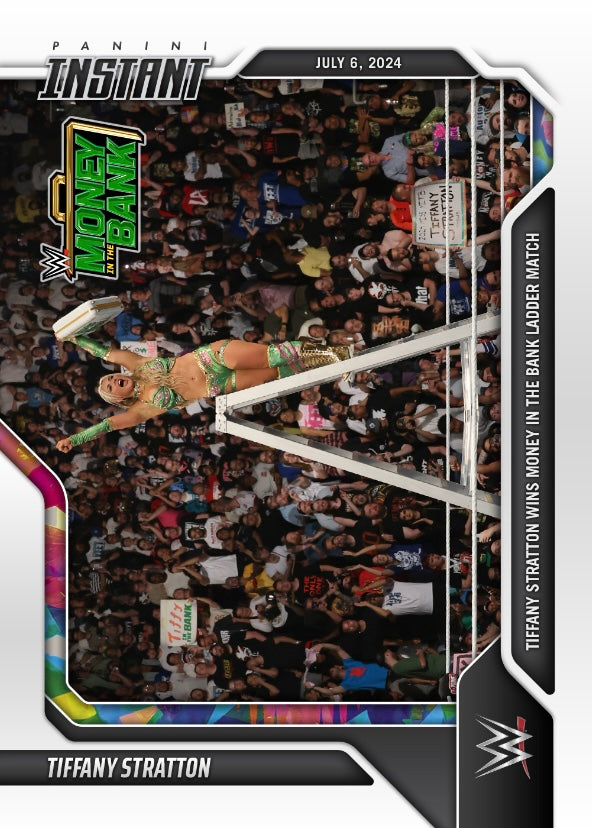 Tiffany Stratton – Tiffany Stratton Wins Money in the Bank Ladder Match trading card PW Catalog