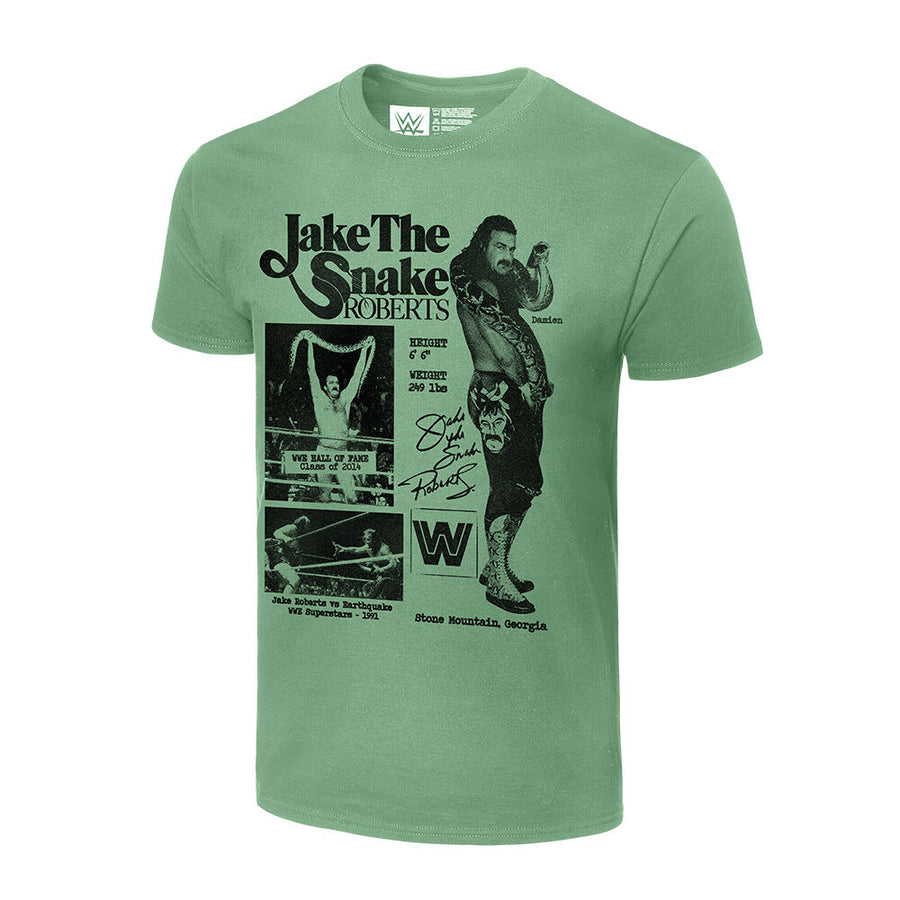 Jake The Snake Roberts Fanzine Graphic T-Shirt T-Shirt PW Catalog