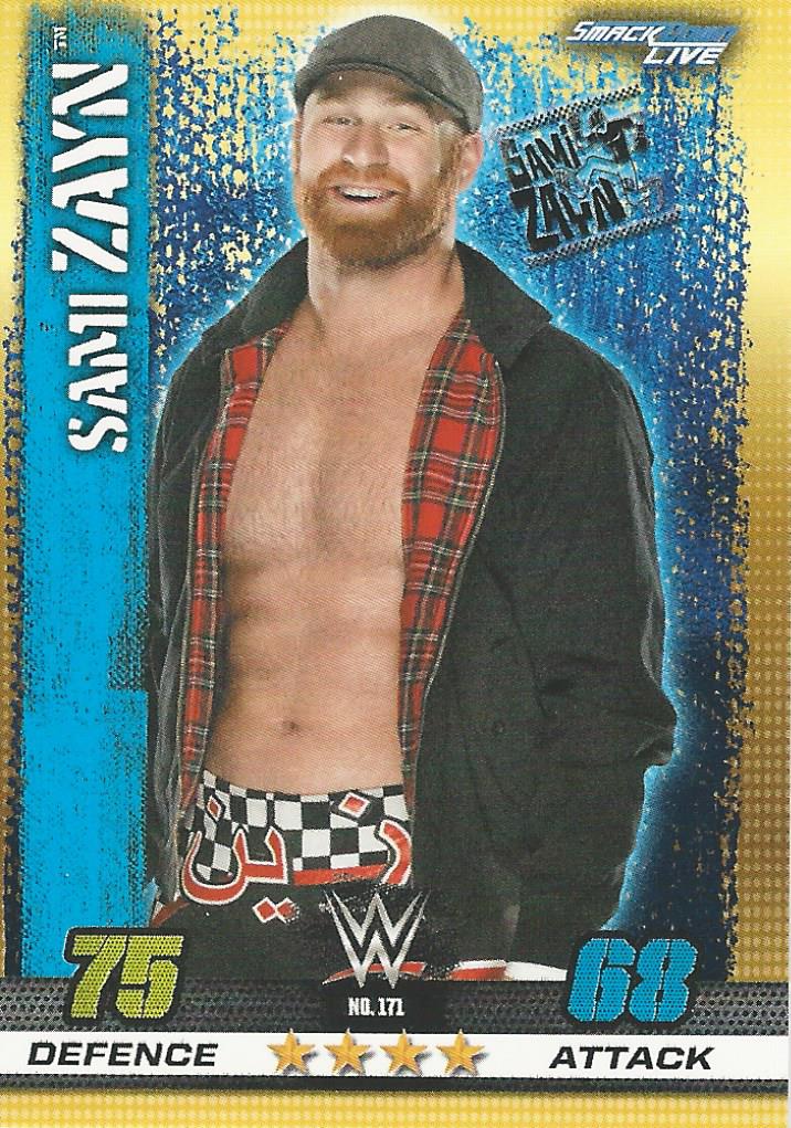 WWE Topps Slam Attax 10th Edition 2017 Sami Zayn #171