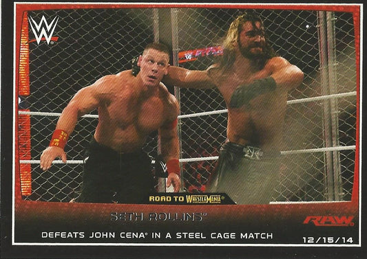 WWE Topps Road to WrestleMania 2015 Seth Rollins #71