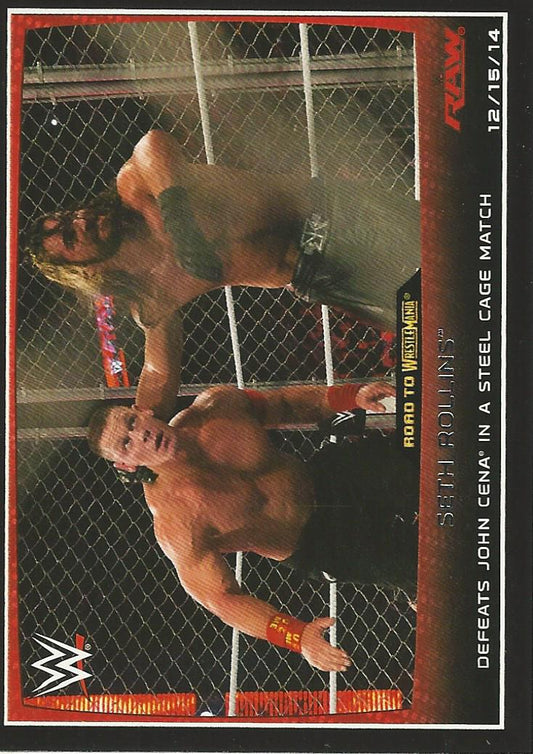 WWE Topps Road to Wrestlemania 2015 Seth Rollins #71