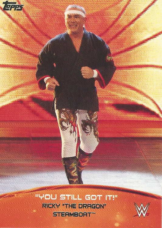 WWE Topps 2015 Ricky Steamboat 1 of 10 trading card PW Catalog