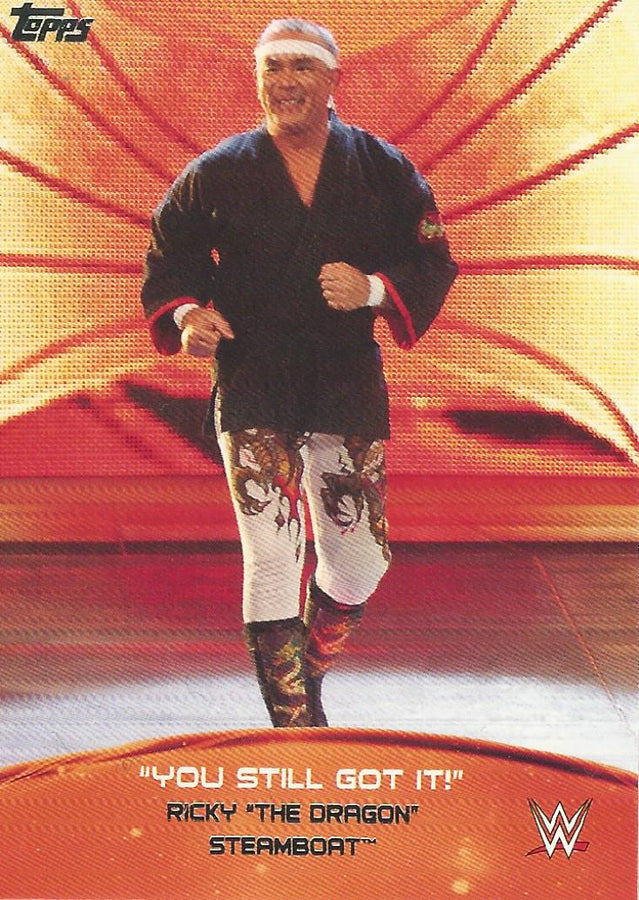WWE Topps 2015 Ricky Steamboat 1 of 10 trading card PW Catalog