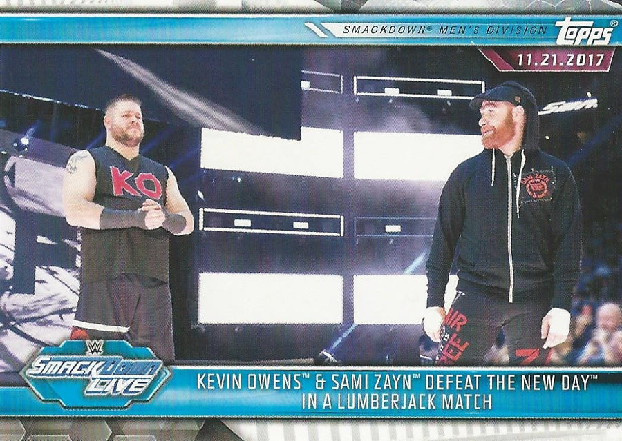 WWE Topps Champions 2019 Kevin Owens and Sami Zayn #71