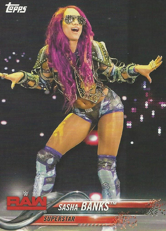 WWE Topps Then Now Forever 2018 Sasha Banks #171