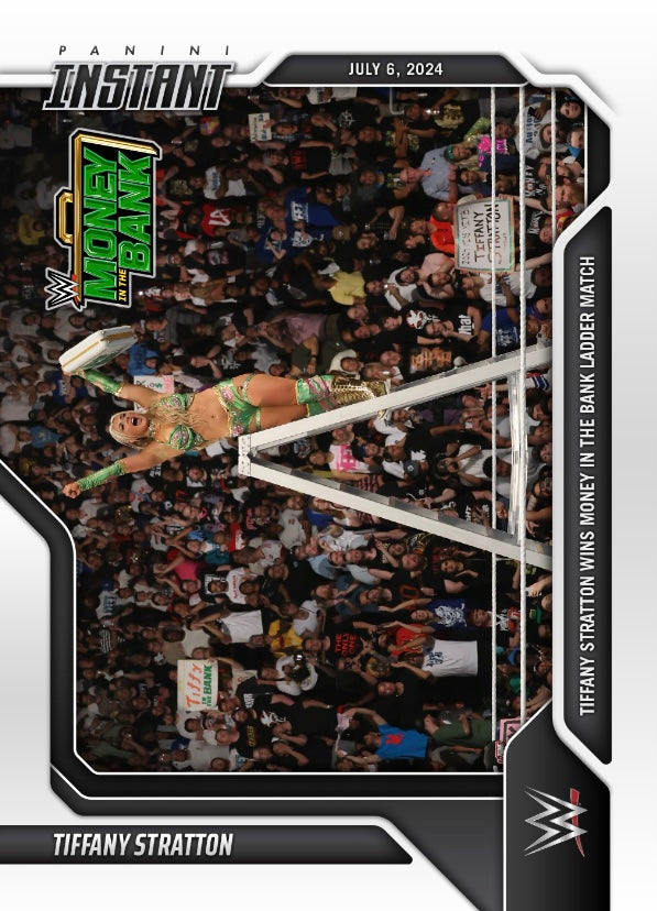 Tiffany Stratton – Tiffany Stratton Wins Money in the Bank Ladder Match trading card PW Catalog