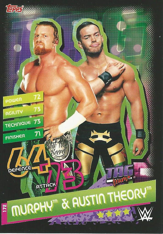 WWE Topps Slam Attax Reloaded 2020 Murphy & Austin Theory #172