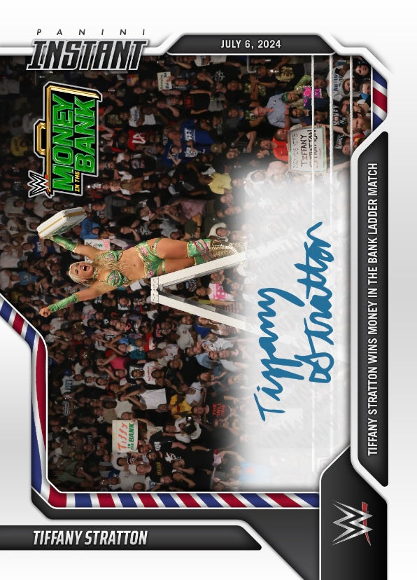 Tiffany Stratton – Tiffany Stratton Wins Money in the Bank Ladder Match trading card PW Catalog