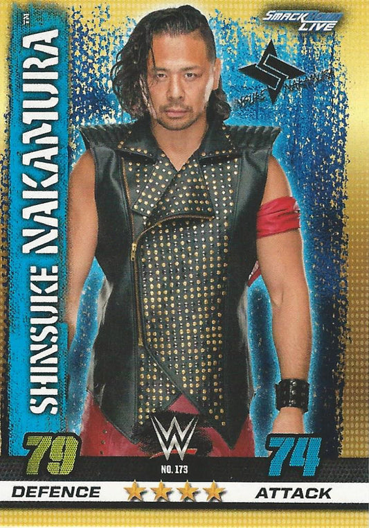 WWE Topps Slam Attax 10th Edition 2017 Shinsuke Nakamura #173