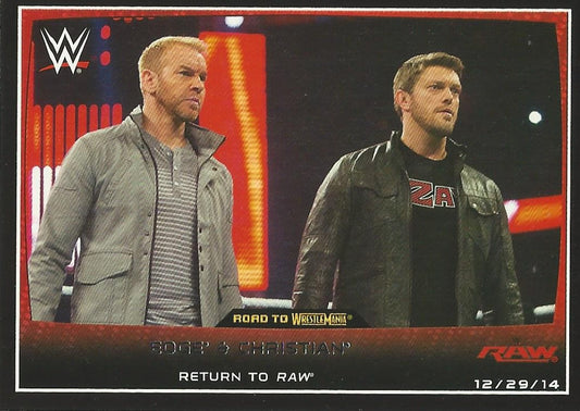 WWE Topps Road to WrestleMania 2015 Edge and Christian #73