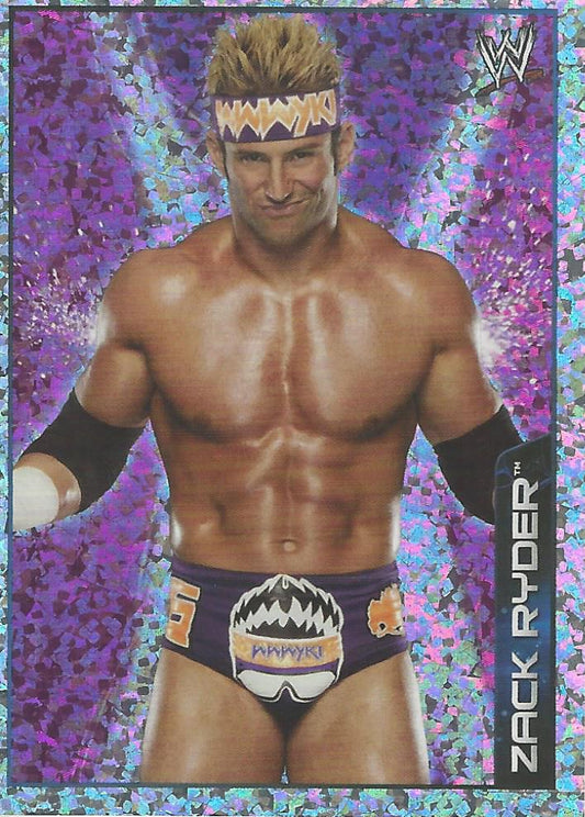 WWE Topps A-Z Sticker Collection 2014 Zack Ryder Foil #173