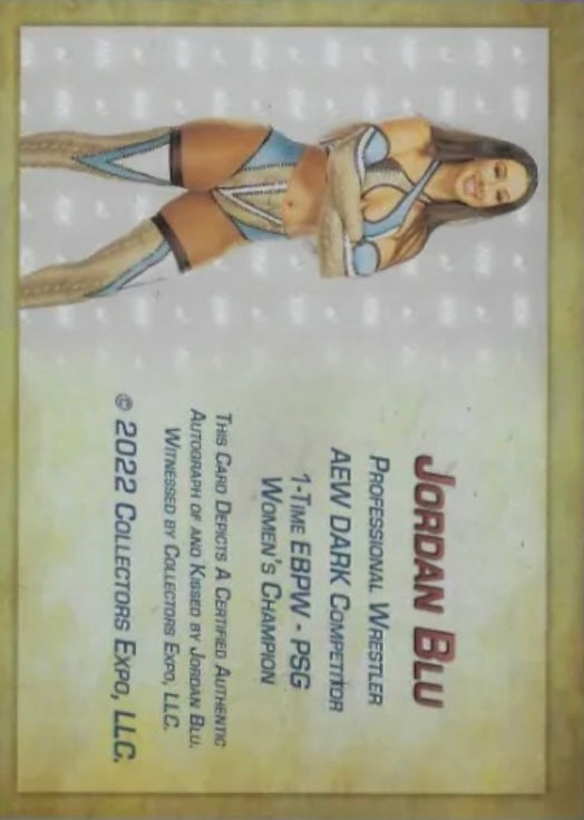 Jordan BLU trading card PW Catalog