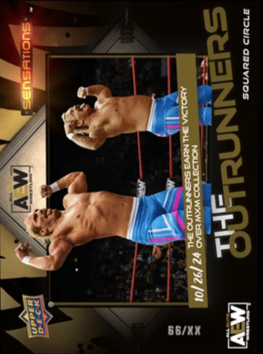 10/26/24 – the Outrunners – the Outrunners Earn the Victory Over MXM Collection trading card PW Catalog