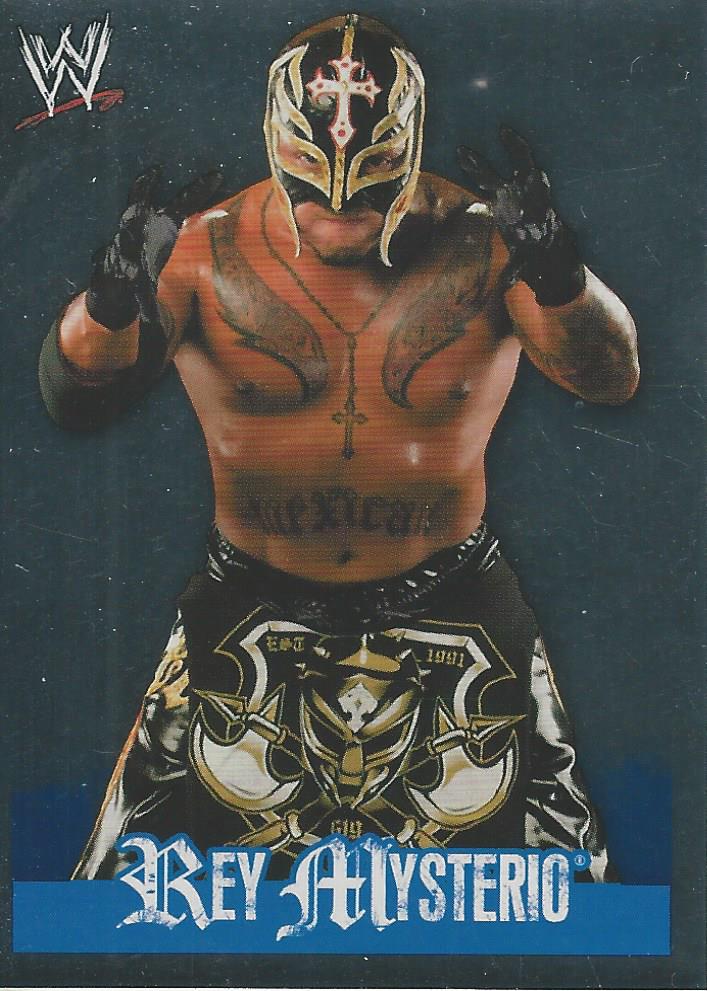WWE Topps Rivals 2009 Stickers Rey Mysterio Foil #174