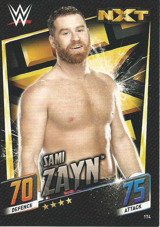 WWE Topps Slam Attax 2015 Then Now Forever Sami Zayn #174 NXT