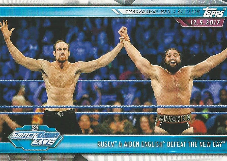 WWE Topps Champions 2019 Aiden English and Rusev #74