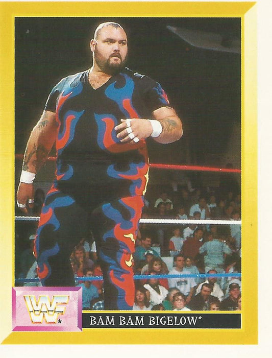WWF Merlin Sticker 1994 Bam Bam Bigelow #174