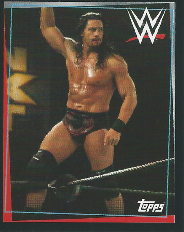 WWE Topps Road to Wrestlemania Stickers 2021 Roman Reigns #174