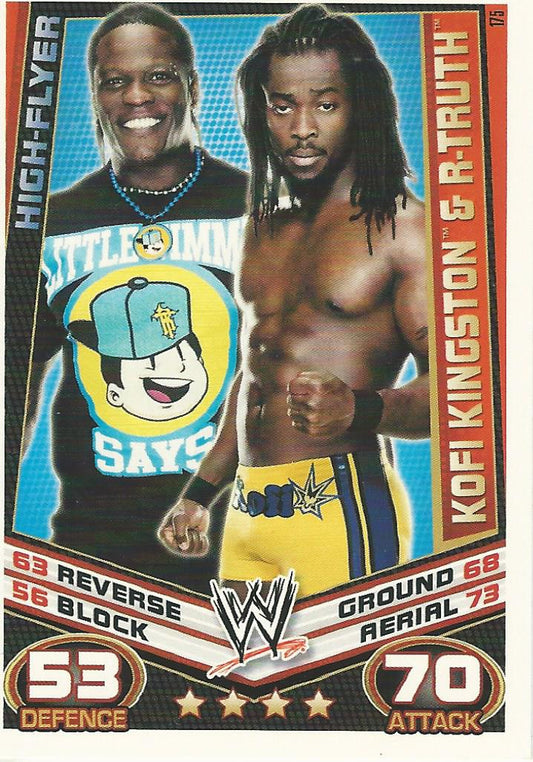 WWE Topps Slam Attax Rebellion 2012 Kofi Kingston and R-Truth #175