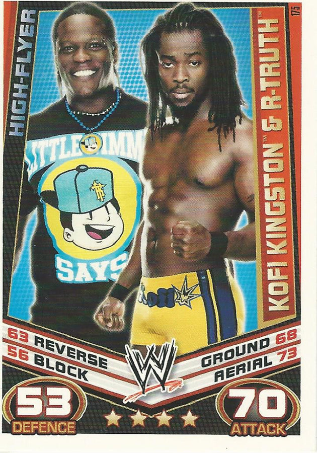 WWE Topps Slam Attax Rebellion 2012 Kofi Kingston and R-Truth #175