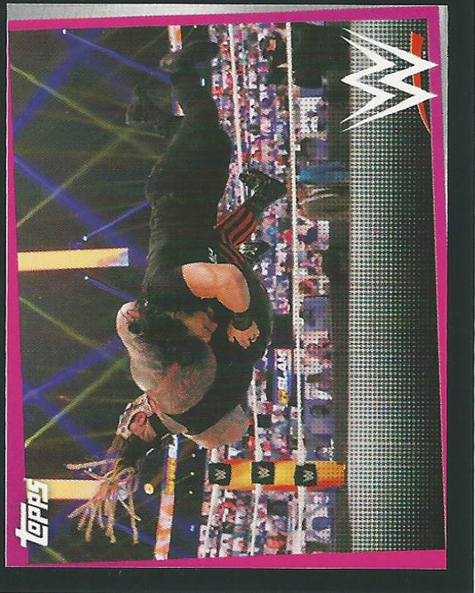 WWE Topps Road to Wrestlemania Stickers 2021 Roman Reigns #175