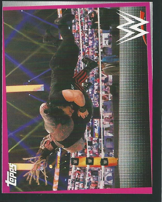 WWE Topps Road to Wrestlemania Stickers 2021 Roman Reigns #175