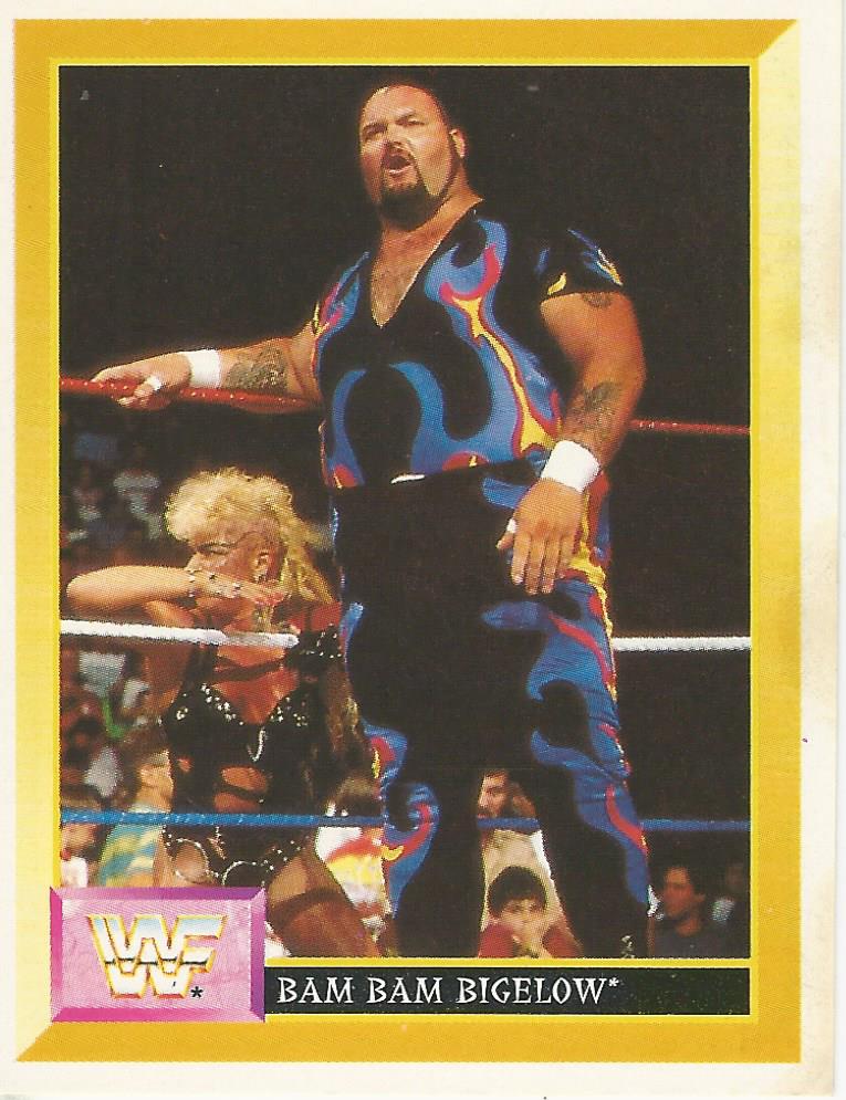 WWF Merlin Sticker 1994 Bam Bam Bigelow #175