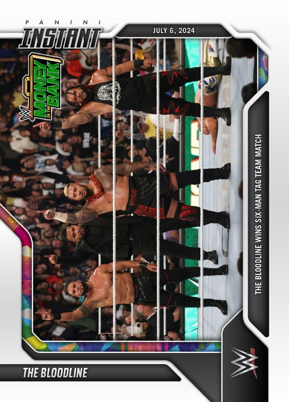 The Bloodline – the Bloodline Wins Six-Man TAG Team Match trading card PW Catalog