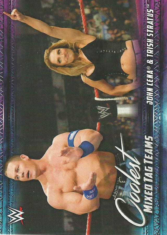 WWE Topps 2021 John Cena and Trish Stratus MT-3 trading card PW Catalog