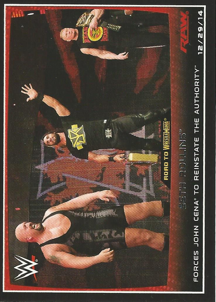 WWE Topps Road to Wrestlemania 2015 Seth Rollins #76