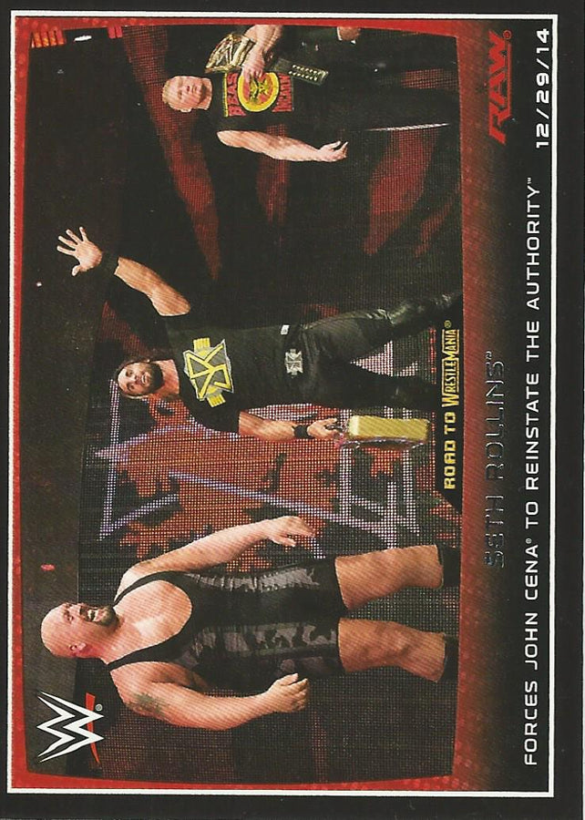WWE Topps Road to Wrestlemania 2015 Seth Rollins #76