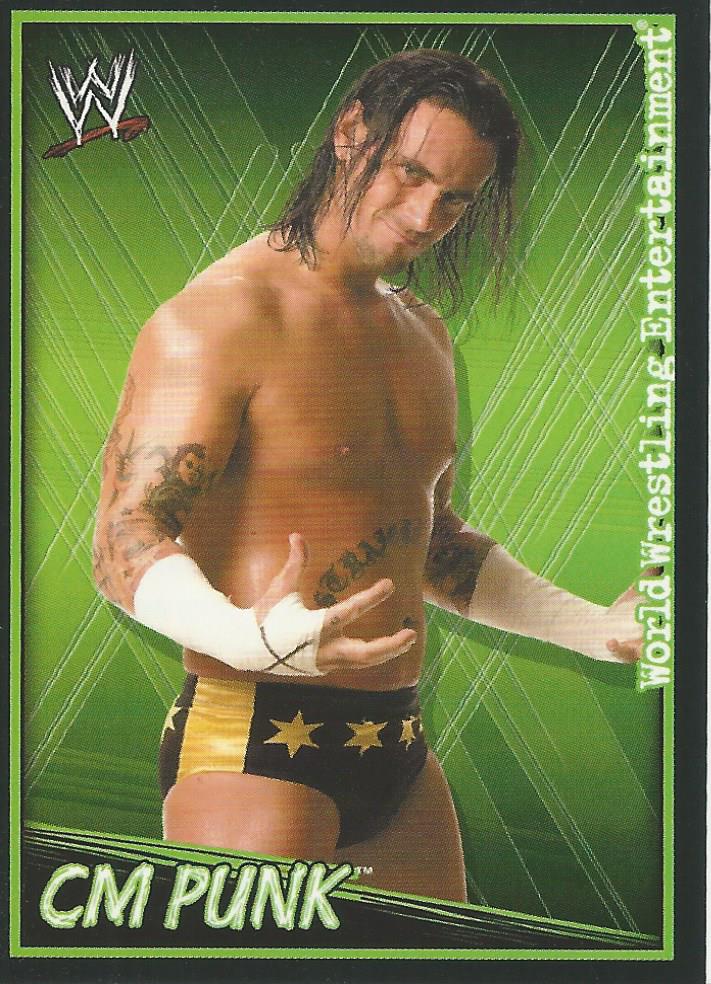 WWE Topps Superstars Uncovered 2007 Sticker CM Punk #176
