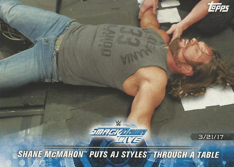 WWE Topps Road to WrestleMania 2018 AJ Styles #76