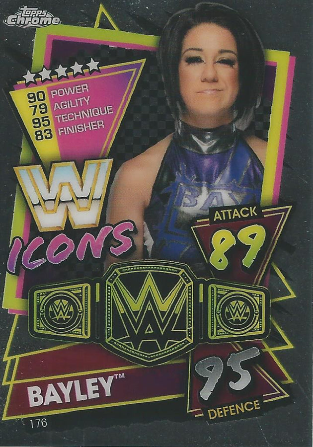 WWE Topps Slam Attax Chrome 2021 Bayley #176