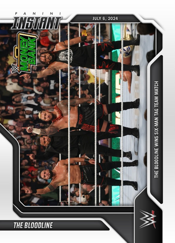 The Bloodline – the Bloodline Wins Six-Man TAG Team Match trading card PW Catalog